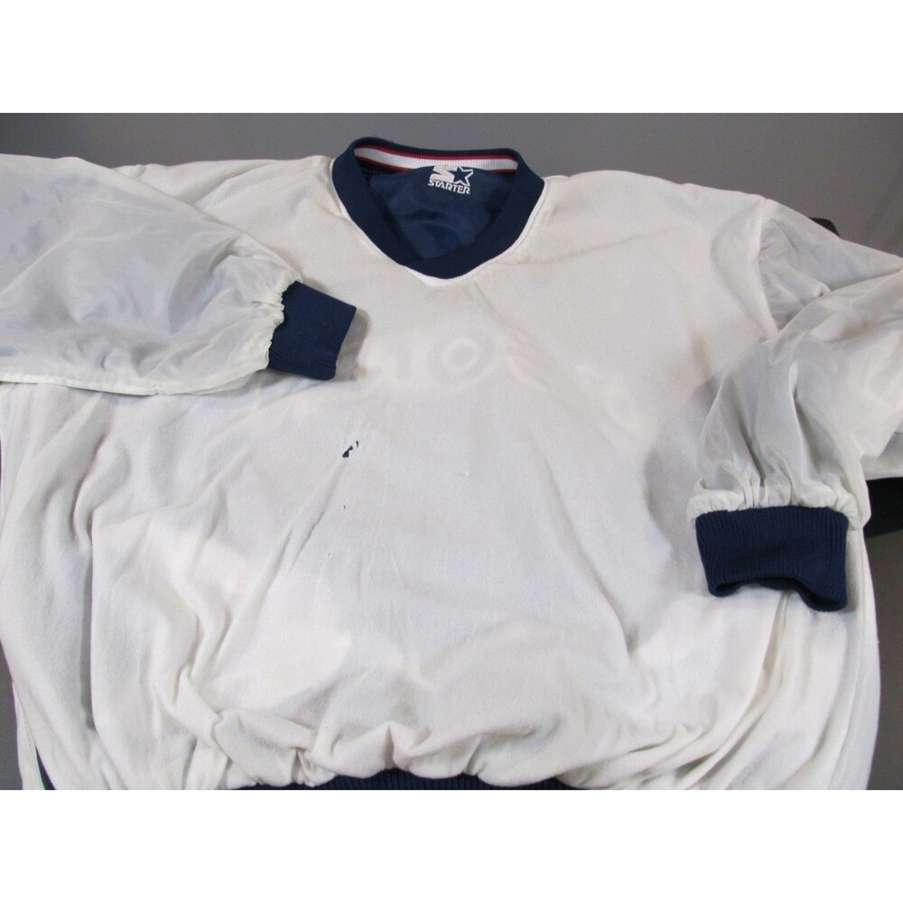Starter UConn Huskies Pullover Blue XL Vintage 90s Y2K Korea Made Preowned Read - Picture 9 of 16